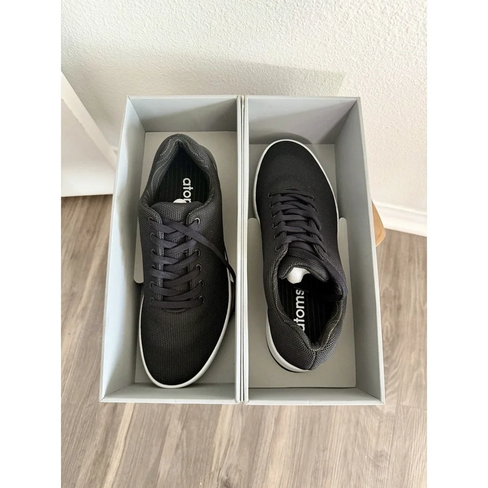 Atoms Model 000 Shoes NEW in Box Sneakers Men 9.5 Women 11 Black Comfort Slip On